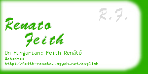 renato feith business card