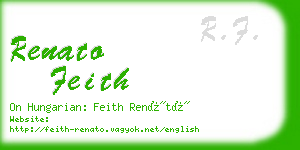 renato feith business card